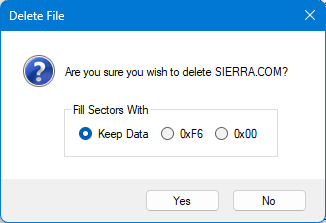 Delete File Dialog