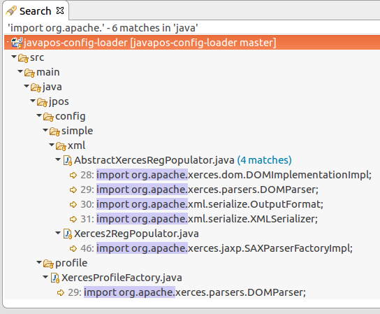org.apache imports