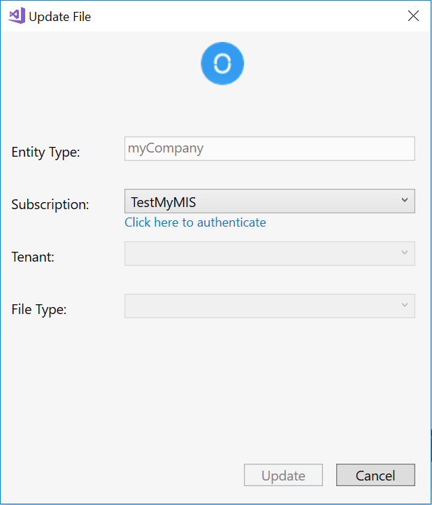 Update File Before Authentication