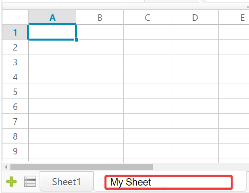 Rename Sheet